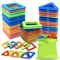 Juego De Bloques Magnéticos Para Niños Y Niñas Set De Construcción Educativo Para Bebés Juguete DIY Montessori Regalos - details 3