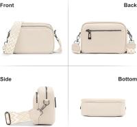 Bolsos cruzados para Mujer: bolsos de mano y bandoleras de cuero con Correa Ancha ajustable, Bolso Cruzado para Cámara para Mujeres, Niños, Viajes, - details 1