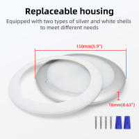Luz De Techo LED Para RV Con Interruptor Táctil Dimmer Integrado 8W Luz De Punto Para Barco Camper Remolque Marítimo Yate Interior - details 3