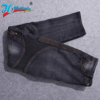 Pantalones De Motocicleta Para Hombres Con Protección De Rodilla Y Antigolpes Kevlar Aramid Fireproof Casual Motocross Azul - details 18