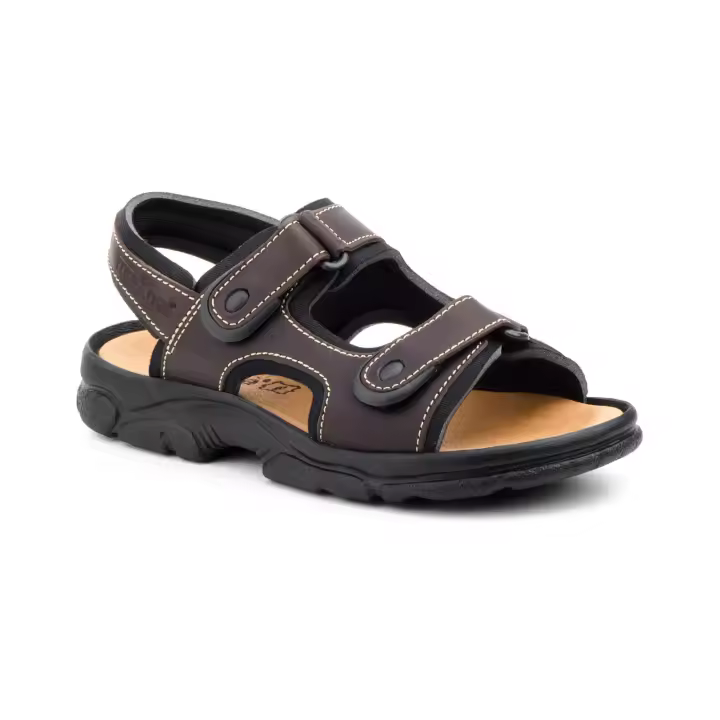 Morxiva - Sandalia Bio Hombre Piel Marron - 47-48 - Hecho en España - 1