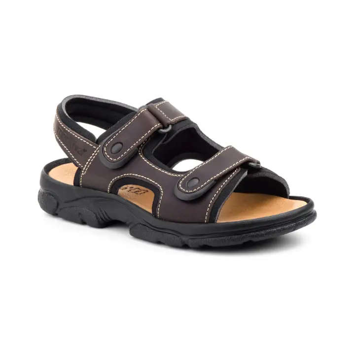 Morxiva - Sandalia Bio Hombre Piel Marron - 47-48 - Hecho en España - 1