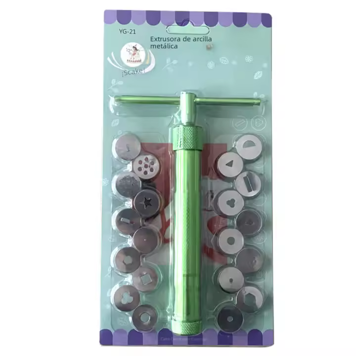 Extrusor De Pasta De Azúcar Y Arcilla Para Modelado Y Decoración De Pasteles Herramientas De Decoración De Postres Ecológicas Y Resistentes - 1