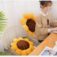 Cojín De Almohada Lindo En Forma De Girasol De Dibujos Animados Suave Almohadilla De Cojín Para Coche Y Escuela Regalo De Cumpleaños Textil Doméstico - details 4