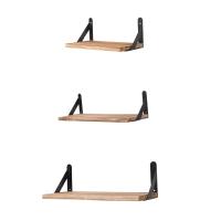 Estante De Pared Madera Para Dormitorio Baño Cocina Organizador Colgante Moderno Minimalista Decoración Hogar Estante De Exhibición Para Fotos Artículos De Colección - details 1