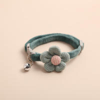 Collar Para Gato Ajustable Con Flor Bonita Y Campana Accesorio Pequeño Para Mascotas Ideal Para Gatos Y Perros Pequeños - details 5