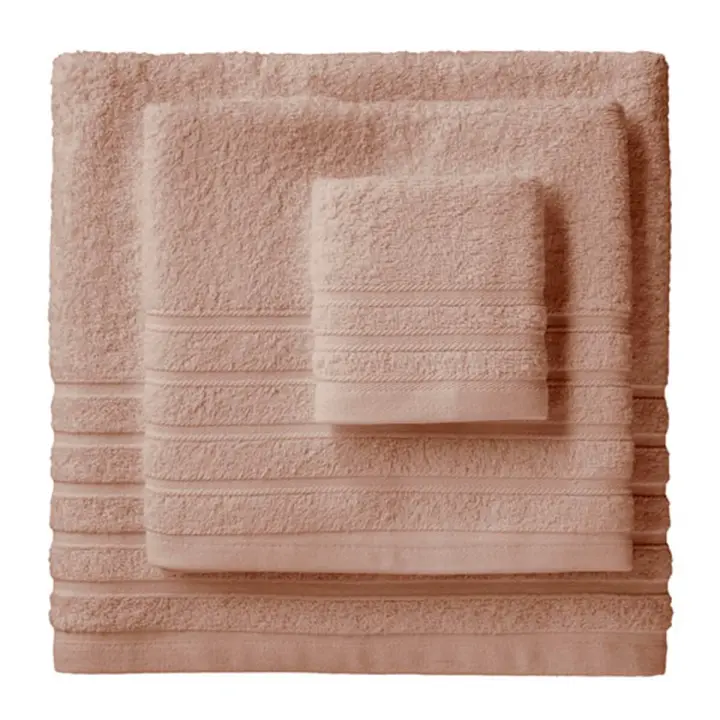 Lanovenanube - Toalla baño DIAMANTE - 100% algodón rizo americano - Color Piedra - 1