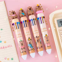 Lápices De Plástico Capybara 0.5mm Gel Colores Kawaii Para Escuela Y Oficina Suministros De Papelería 10 Colores - details 1