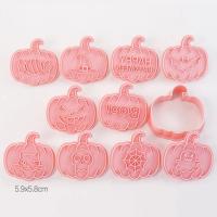 8pcs Molde De Galleta Halloween 3D Cartoon Pumpkin Ghost Skull Diseño Eco-amigable Para Fiestas De Halloween Herramientas De Hornear - details 3