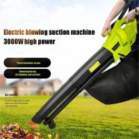 Limpiador de soplado eléctrico 3 en 1, máquina de recolección de polvo y soplado, trituradora de hojas de jardín, 3000W Soplador de hojas de jardín, Enchufe de la UE - details 2
