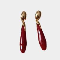 Pendientes de lágrima para mujer, pendientes largos granate Le Côté Chic, oferta accesorios - details 0