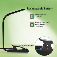 Lámpara De Lectura Mini 9 LED Recargable USB Luz De Libro Clip Brillante Ajustable Sin Etapas Para Mesa Y Noche - details 3