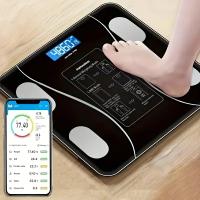 Báscula De Baño Inteligente Con Pantalla LED Retroiluminada Y Vidrio Templado Resistente Mide Hasta 180 Kg Batería Operada - details 0