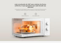 Official | Xiaomi Microwave Oven, Control clásico con dos botones, Microondas de calentamiento rápido de 700 W, Calor envolvente de 360°, 5 niveles de ajuste de temperatura, Función de descongelación sin perder frescura, Ajuste de 35 minutos - details 4