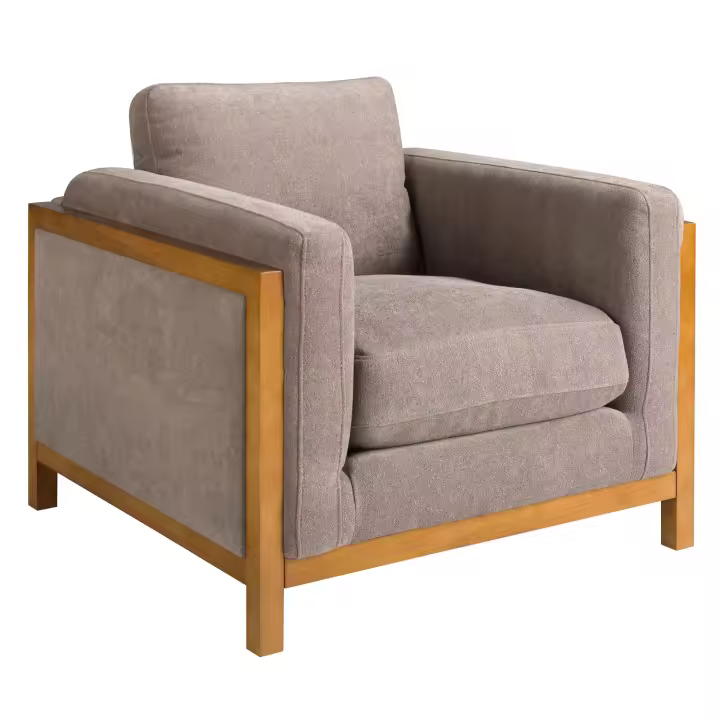 ANGEL CERDÁ 5131C Sillón tela marrón , Marrón , Tela , 98 x 92 x 88 - 1