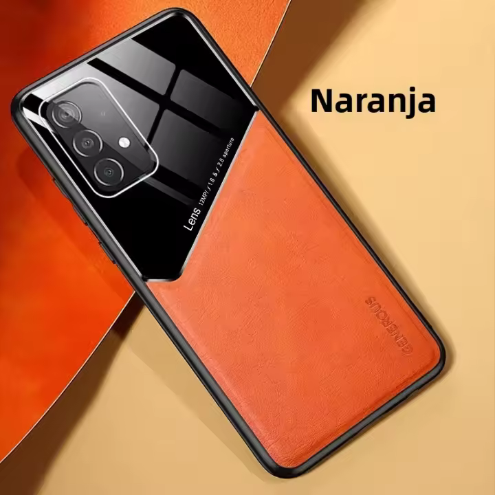 Funda De Cuero Para Cámara Compatible Con Samsung Galaxy A55 A35 A15 M55 M35 M15 F55 F15 A25 05 73 72 54 53 52 34 33 32 Cubierta Magnética Para Teléfono Móvil Resistente a Arañazos Y Agua - 1