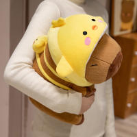 Mochila De Peluche De Animal Divertido Con Cabeza De Tiburón Pollo Cerdo Dinosaurio Y Capybara Suave Juguete Para Niños Regalo De Cumpleaños - details 7