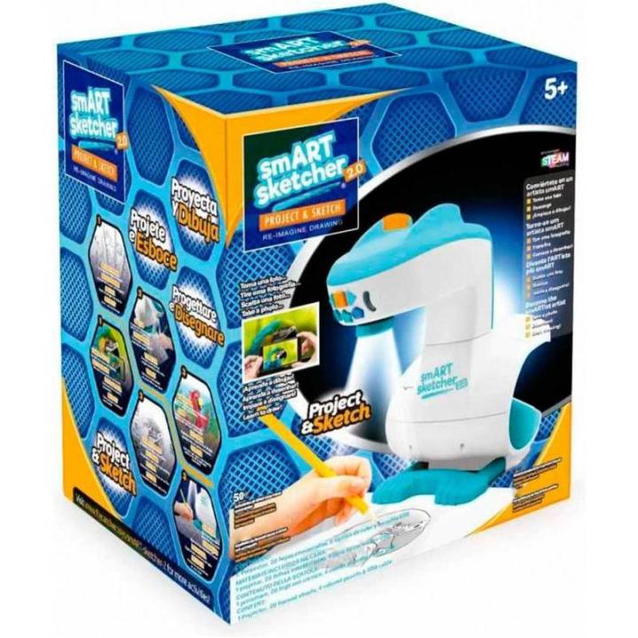 Proyector Smart Sketcher 2.0 Famosa - Dibuja, Calca y Colorea con Imágenes Prediseñadas y Fotografías de Tu Smartphone o Tablet