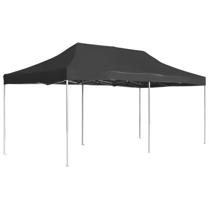 vidaXL Carpa plegable profesional de aluminio antracita 6x3 m - 1