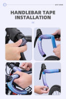 Cinta De Manillar Para Bicicleta WEST BIKING Antideslizante Textura Pulida Ligera Accesorios De Carreras Barra De Manillar EVA - details 10