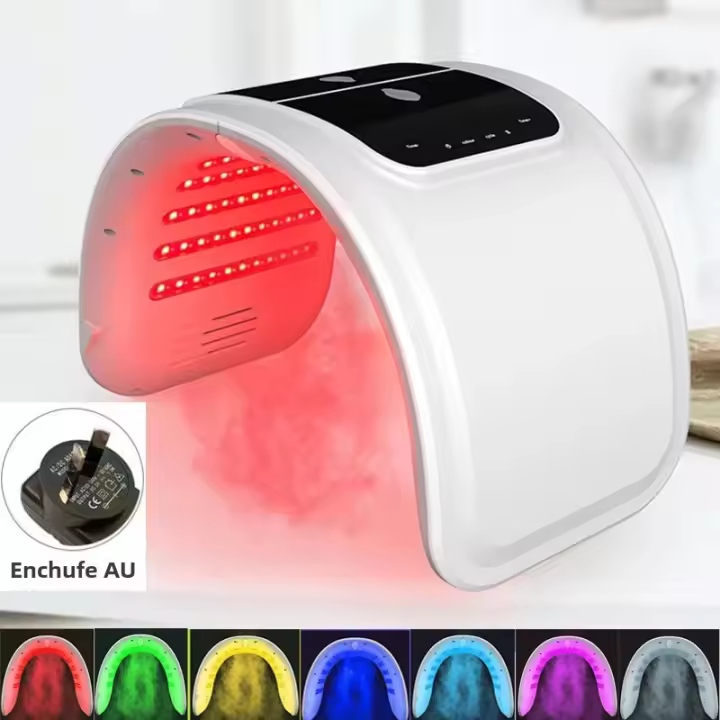 Máscara LED Para El Rostro Con 7 Colores Equipo De SPA Para Rejuvenecimiento De La Piel Dispositivo De Spray Facial Para El Cuidado De La Piel Máquina De Belleza Corporal - 1