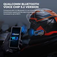 GEARELEC GX10 Intercomunicador Bluetooth Para Motocicleta Casco Headset 10 Conductores Sin Cable BT Interfono De Motocicleta Compartir Música - details 3