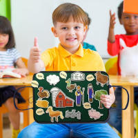 Tablero De Historias Para Niños Montessori Interactivo Con 4 Temas Juguete Educativo Sensorial De Peluche Animal Y Naturaleza Para Edad De 3 a 6 Años - details 7
