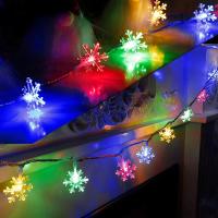 Luces De Navidad Con Forma De Copos De Nieve 1.5M-30M Para Decoración Interior Y Exterior Árbol De Navidad Año Nuevo 2024-2025 - details 9