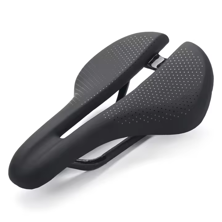 Sillín De Bicicleta LINGMAI Ultraligero De Fibra De Carbono Asiento De Montar Para MTB/Road Almohadilla De Cocincha Para Ciclismo Unisex - 1
