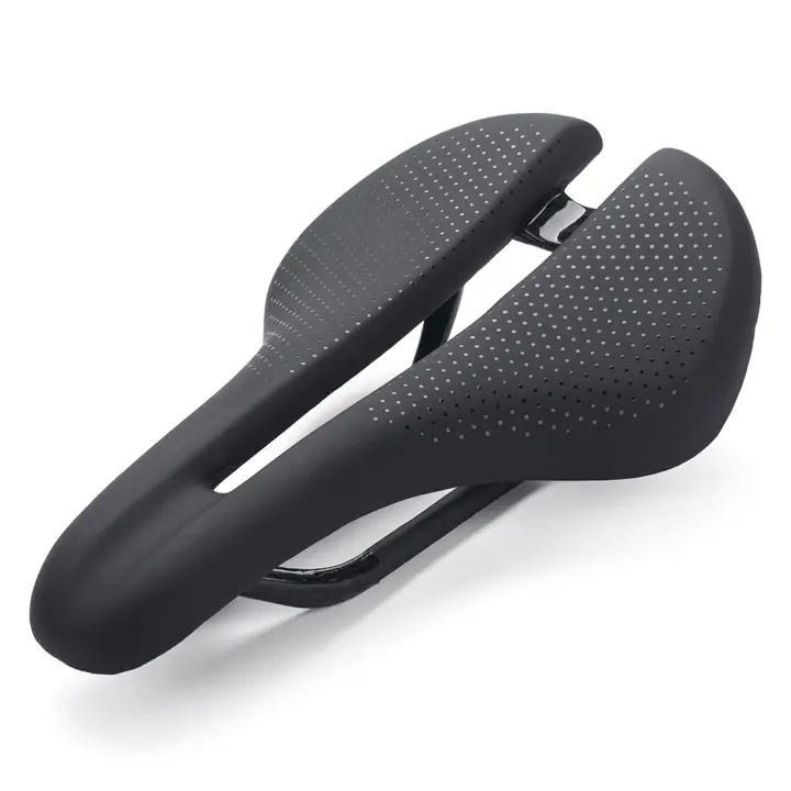 Sillín De Bicicleta LINGMAI Ultraligero De Fibra De Carbono Asiento De Montar Para MTB/Road Almohadilla De Cocincha Para Ciclismo Unisex - 1