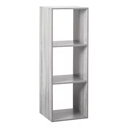 ESTANTERIA GRIS CON 3 COMPARTIMENTOS MIX N,MODUL MARCA JJA - 1