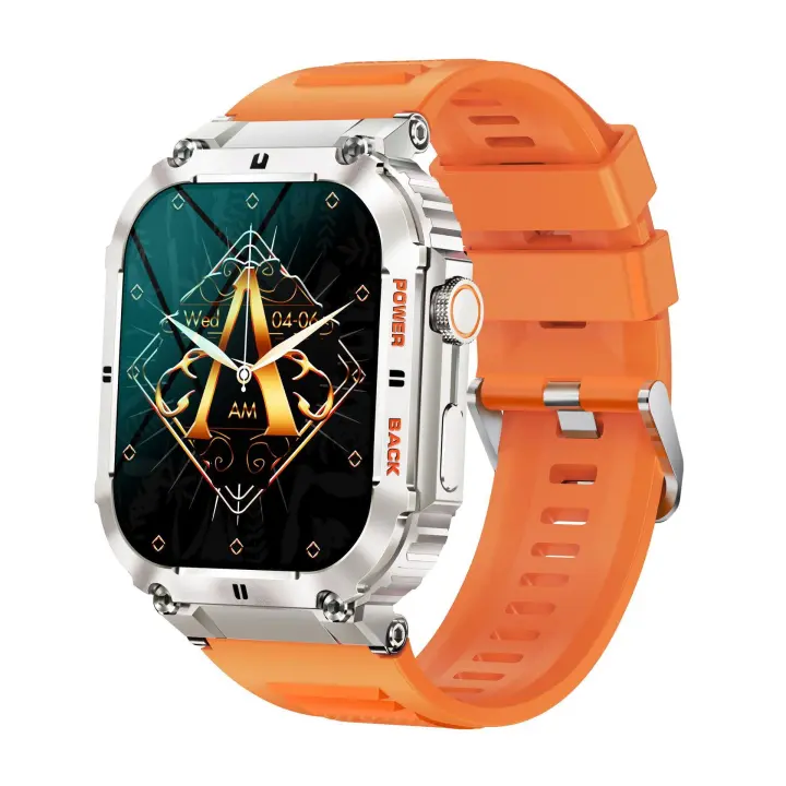 Nuevo reloj inteligente con llamadas Bluetooth para exteriores, deportivo, resistente al agua, de 1,96 pulgadas - 1