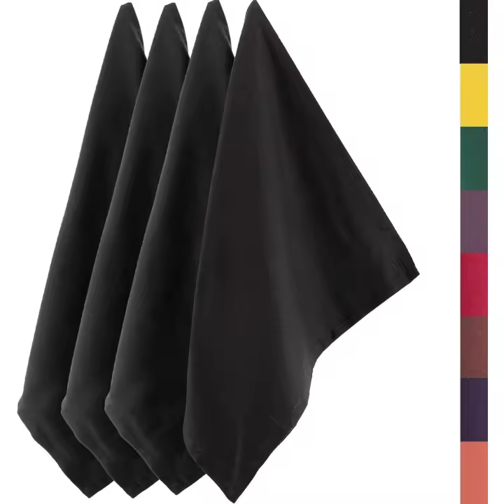 Pantalones de cocina de Algodón 45x75 cm gris solid-Juego de 4 trapos Cocina - 1