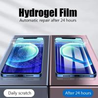 4Pcs Película De Hidrogel Suave Para iPhone 16 15 13 12 14 11 pro Max Protector De Pantalla TPU Silicona Compatible Con iPhone 11 14 15 XS XR X 7 8 - details 5