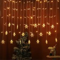 Luces De Cadena LED De Encaje De Copos De Nieve Con 8 Modos EU Plug Para Decoración Interior Y Exterior De Navidad Fiesta De Boda - details 6