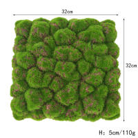 1PC Fondo De Pared Simulado En Moss Decoración De Plantas Artificiales Verde Para Arreglo Floral DIY Tablero De Esponja Para Decoración Del Hogar - details 12