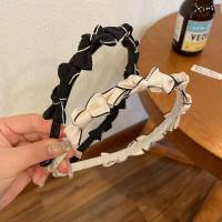 Diadema De Cuello Con Lazo Estilo Coreano Accesorio De Pelo Para Mujer Diadema Decorativa De Poliéster Para Uso En Exteriores Todas Las Estaciones - details 2