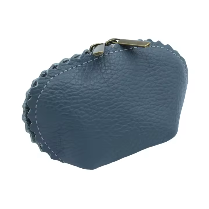 MONEDERO UNISEX DE CUERO - Piel Auténtica - Monedero Pequeño con Cremallera - Gran Calidad -  Diseño Original - Múltiples Colores -  Versátil y Cómodo - 1
