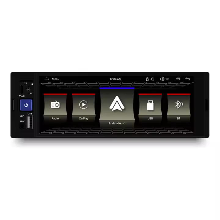 Reproductor Multimedia Para Coche Con Wireless CarPlay Pantalla Táctil HD De 6.86 Pulgadas Radio FM Estéreo MP5 BT USB TF Cámara Universal Compatible Con Todas Las Marcas De Vehículos - 1