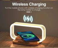 Lámpara De Mesa LED Con Cargador Inalámbrico Estación De Carga Rápida Para Teléfonos Móviles Soporte Para iPhone Samsung Xiaomi Dock De Luz Nocturna Sin Frenos - details 1