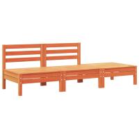 vidaXL Sofá de jardín de 3 plazas madera maciza de abeto Douglas Pino natural, Pino blanco, Marrón cera Conjunto Terraza Muebles Jardín Exterior Juego de Muebles de jardín Mueble Jardín Exterior Muebles de Salon Exterior - details 4