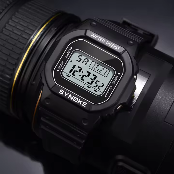 Reloj Digital Deportivo Para Mujer SYNOKE Luminoso Multifuncional Impermeable Cronógrafo Estilo Outdoor Moda Estudiante - 1