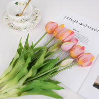 Decoración De Flores Artificiales De Silicona En Forma De Tulipán Para Bodas Y Salones Real Touch Adornos Florales Para El Hogar - details 3