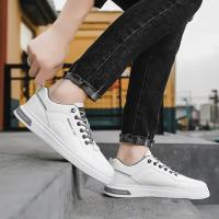 Zapatos Casuales Para Hombre De Color Sólido Y Moda Portátiles Cómodos Planos Antideslizantes Y Resistentes Al Desgaste Deporte Con Suela De Cuero Viscosa Talla Verdadera - details 26