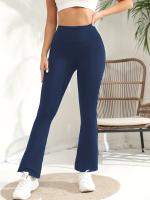 Pantalones De Yoga Para Mujer High Waisted Estirables Con Pierna Ancha Y Acolchada Estilo Flared Con Bajo De Pierna Regular - details 5