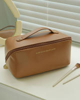 Bolsa De Cosméticos Para Mujer Elegante De Cuero PU Organizador De Maquillaje Y Aseo Para Viaje Pouch Colgante Tote De Viaje - details 9