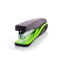 Grapadora ALPHA Grande con Interior Metálico y Exterior en Negro/Azul, Ideal para Oficina/Mesa  - Ergonómica y Confortable, Diseño Novedoso que Grapa Hasta 40 Hojas, Calidad SDI. - Grapado Cerrado - Grapas 24/6 - by Office Box - details 5