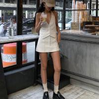 Conjunto De Moda Casual Para Mujer Candyhot Con Top Sin Mangas Y Vestido Bodycon Retro De Cintura Alta Estilo Callejero - details 6