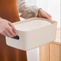 Cesta De Almacenamiento Portátil 1PC Tamaño Rectangular En Tres Dimensiones Adecuada Para Cocina Dormitorio Oficina - details 6