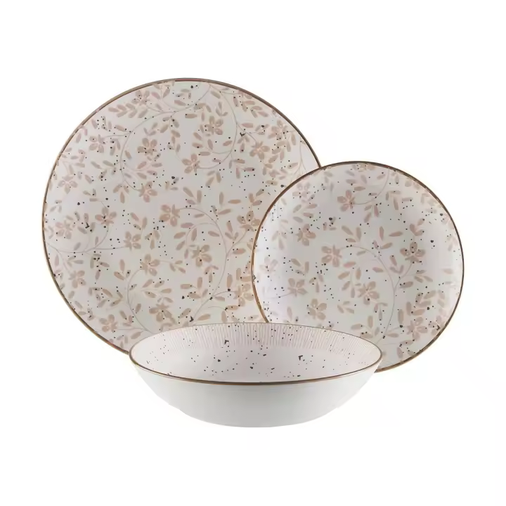 Vajilla Versa Beige Porcelana 18 Piezas - 1